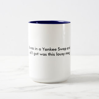 De Café Em Dois Tons Troca do ianque - caneca engraçada