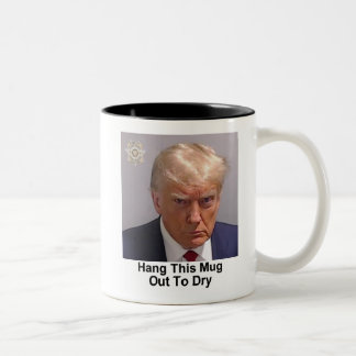 De Café Em Dois Tons Trump Mug "Prende Esta Caneca Para Secar"