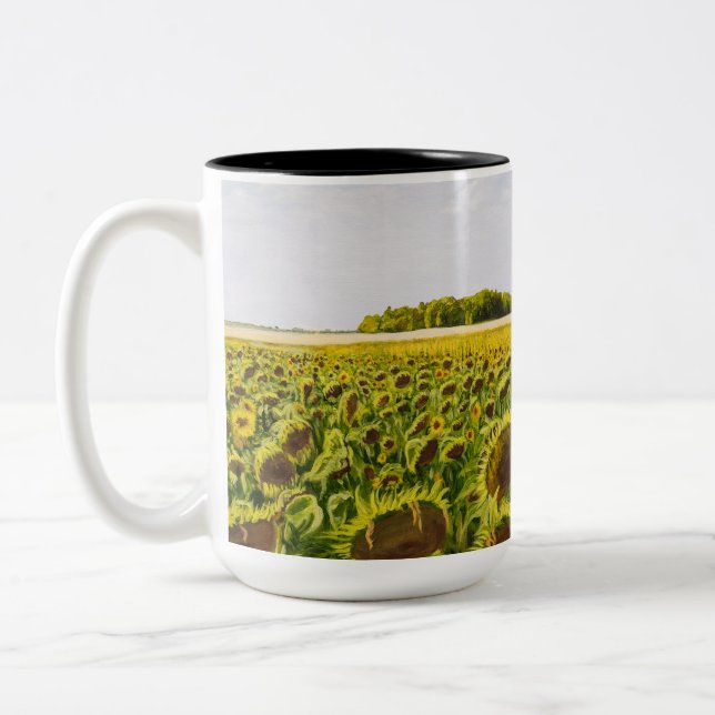 De Café Em Dois Tons "Um campo caneca dos sonhos" (Esquerda)