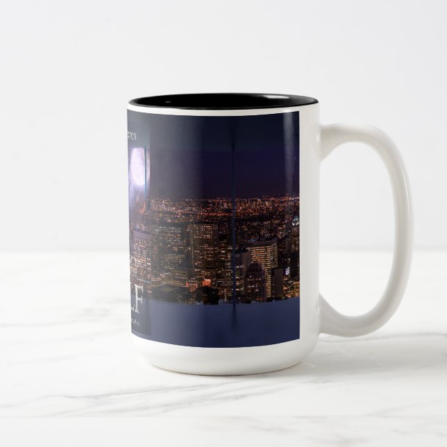 De Café Em Dois Tons Um com a caneca Wolf NYC (Direita)