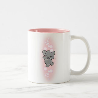 De Café Em Dois Tons uma caneca muito limpa do elefante