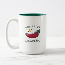 Uma caneca picante do Dois-Tom do Jalapeno