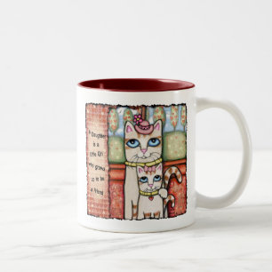 De Café Em Dois Tons Uma filha é, caneca do café/chá