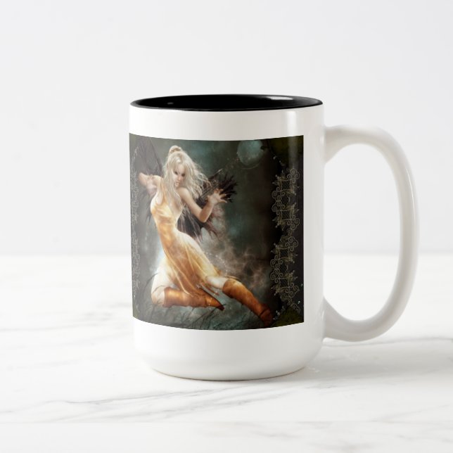 De Café Em Dois Tons Vai aqui nada - caneca (Direita)