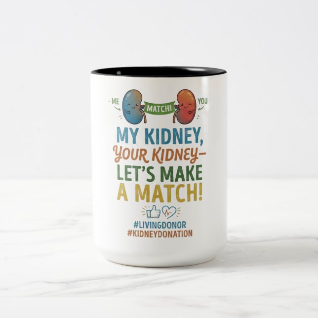De Café Em Dois Tons Vamos Fazer uma Correspondência Caneca (Centro)
