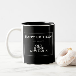 De Café Em Dois Tons Velha é a caneca preta nova