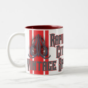 De Café Em Dois Tons Velocidade rápida do vintage da cidade - caneca d