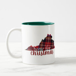 De Café Em Dois Tons Virgínia - Home para a caneca do Natal