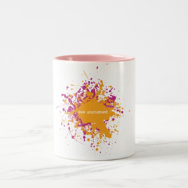De Café Em Dois Tons Vive a caneca soltada (Centro)
