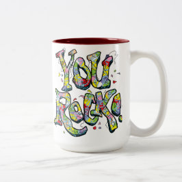 De Café Em Dois Tons Você balança! Caneca
