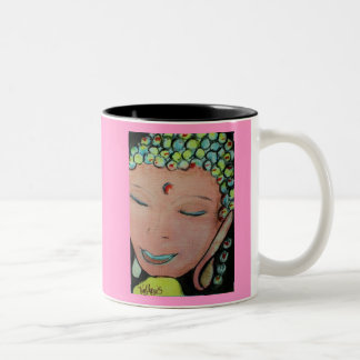 De Café Em Dois Tons Você é Buddha-Cheio! Caneca