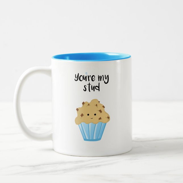 De Café Em Dois Tons Você é meu MUFFIN do parafuso prisioneiro - caneca (Esquerda)