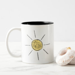 De Café Em Dois Tons Você é minha caneca da luz do sol