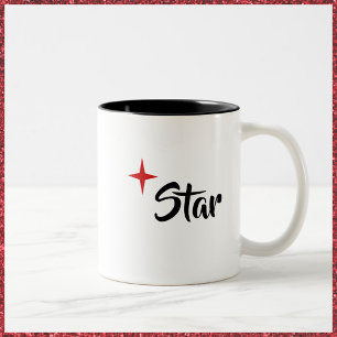 De Café Em Dois Tons Você é um caneca das estrelas - para Divas e Est