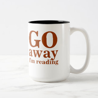 De Café Em Dois Tons VOU afastado eu estou lendo a caneca