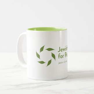 De Café Em Dois Tons Voz judaica para a caneca da paz