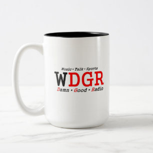 De Café Em Dois Tons WDGR - caneca (15 onças.)