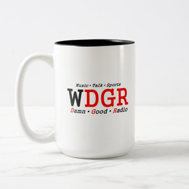 De Café Em Dois Tons WDGR - caneca (15 onças.) (Esquerda)