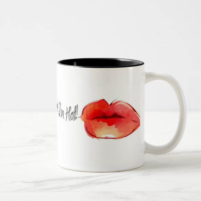 De Café Em Dois Tons Whew eu estou quente! Caneca (Direita)