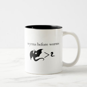 De Café Em Dois Tons Wyrms antes da caneca dos sem-fins