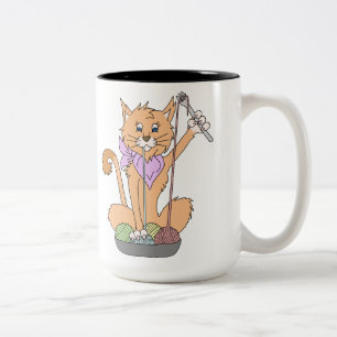 De Café Em Dois Tons Yarnivore que eu aprendi crochet na caneca da