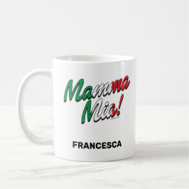 De Café Engraçado Italiano Dizendo Mamma Mia! Caneca