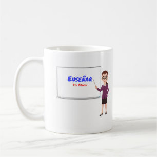 De Café Enseñar - caneca espanhola do professor