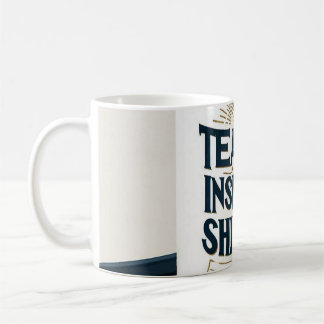 De Café Ensine. Inspire. Brilhe. Caneca para Professores
