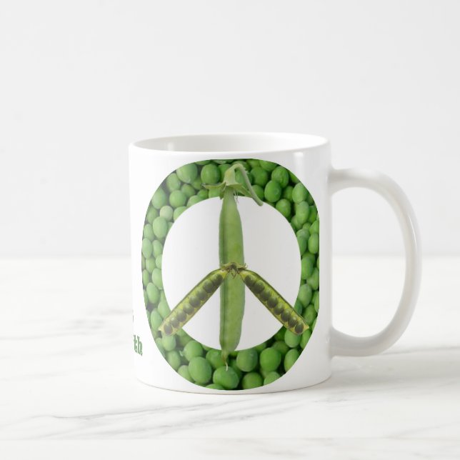 De Café Ervilhas na caneca da terra (Direita)