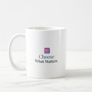 De Café Escolha O Que Importa Caneca Motivacional Minimali