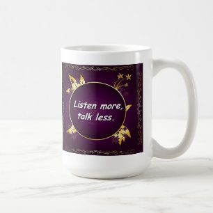De Café Escuta mais, a conversa menos. Caneca do