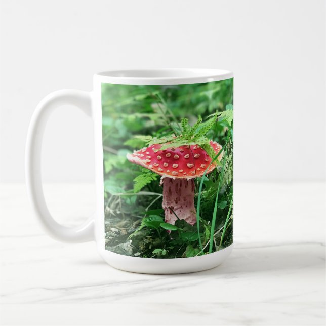 De Café Espero Amanita Mushroom - 15 oz. Caneca (Esquerda)