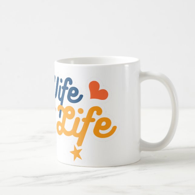 De Café ESPOSA FELIZ, caneca FELIZ da VIDA: Clássico (Direita)