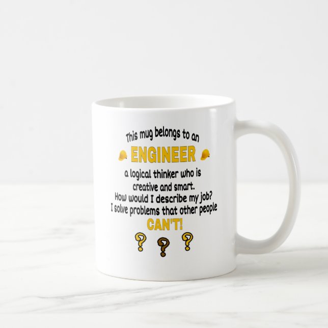 De Café   Esta Caneca Pertence A Um Engenheiro. Gift do en (Direita)