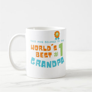 De Café Esta caneca pertence ao melhor vovô #1 dotado