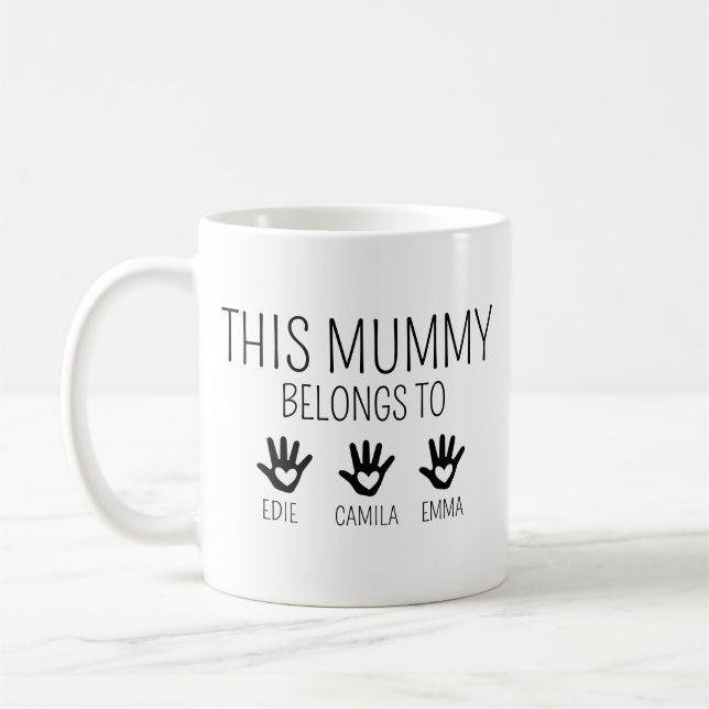 De Café Esta Mamãe Pertence, Caneca Mamãe Personalizada  (Esquerda)