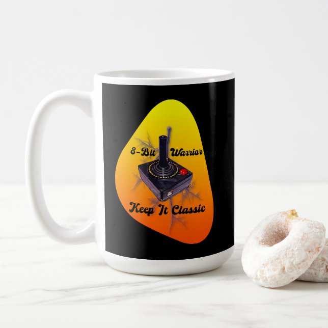 De Café Estampa Game - Retro Gamer Legend - Caneca (Com Donut)