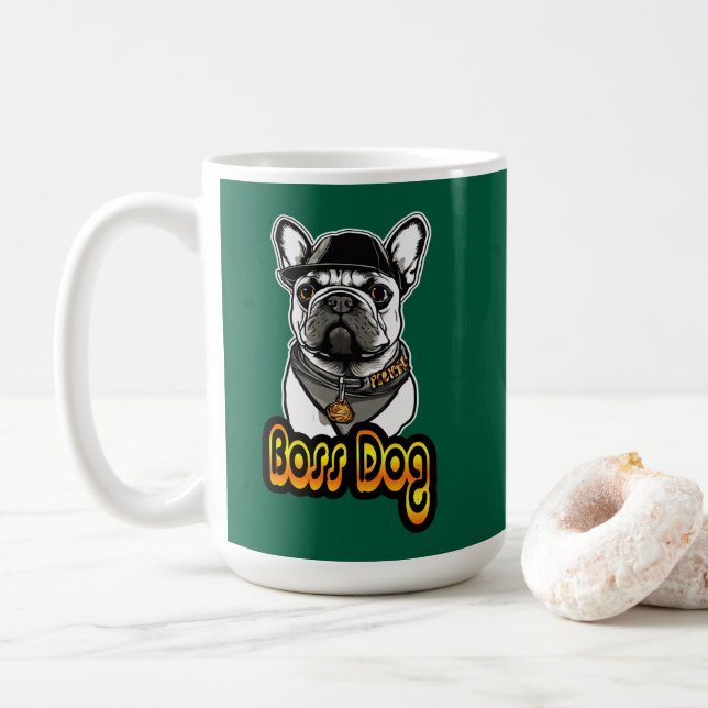 De Café Estampa Hip Hop - Boss Dog - Caneca (Com Donut)