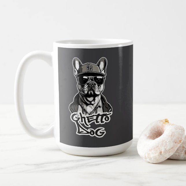 De Café Estampa Hip Hop - Ghetto Dog - Caneca (Com Donut)
