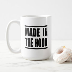 De Café Estampa Hip Hop - Made in the Hood - Caneca