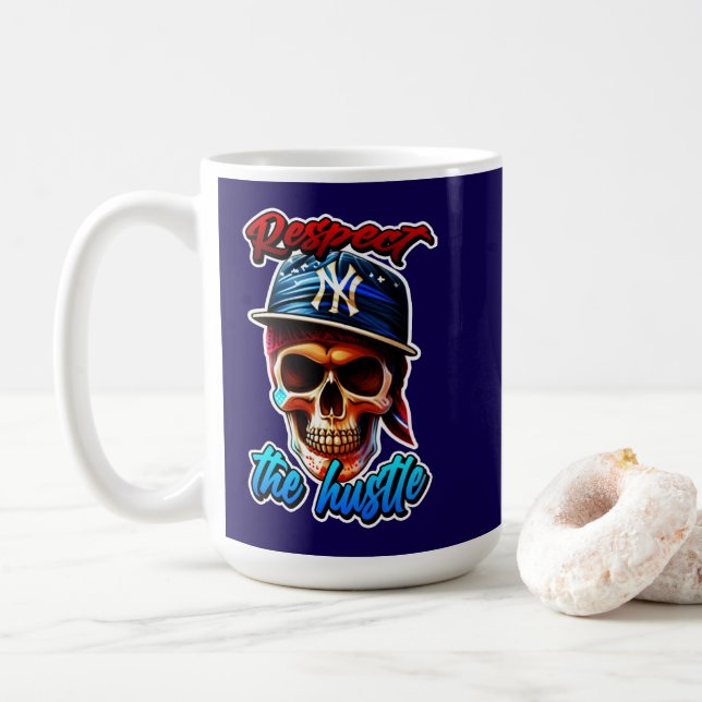 De Café Estampa Hip Hop - Respect the Hustle - Caneca (Com Donut)
