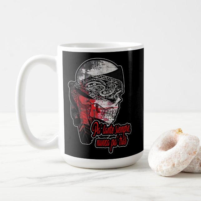 De Café Estampas Hip Hop - Nunca Pa’trás - Caneca (Com Donut)