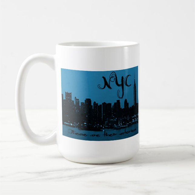 De Café Estas são sua caneca NYC das histórias (Esquerda)