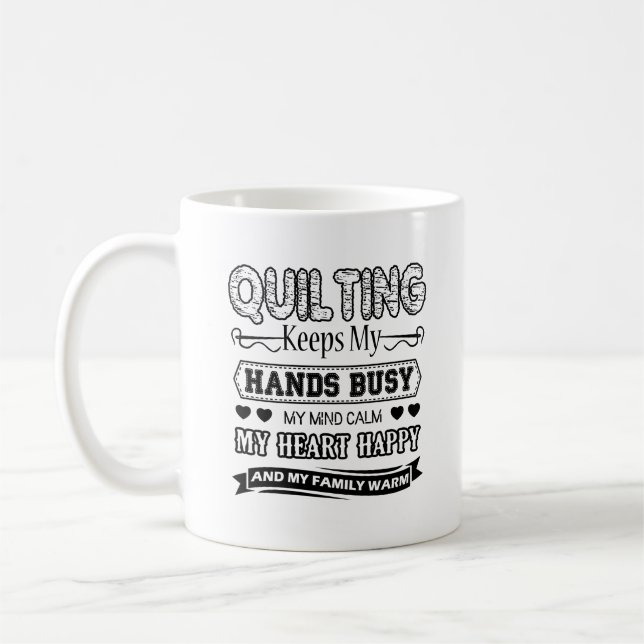 De Café Estofar mantem minha caneca ocupada das mãos (Esquerda)
