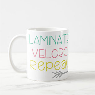 De Café Estratificação. Velcro. Repetição. Caneca