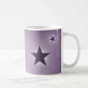 De Café Estrelas na caneca do céu nocturno, roxa