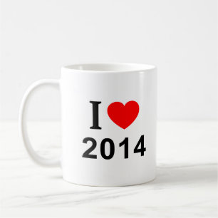 De Café Eu ❤️ 2014 Eu AMO 2014 Eu AMO 2014 Caneca