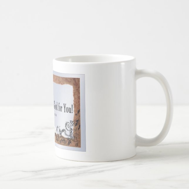 De Café Eu agradeço sempre ao deus para você caneca (Direita)