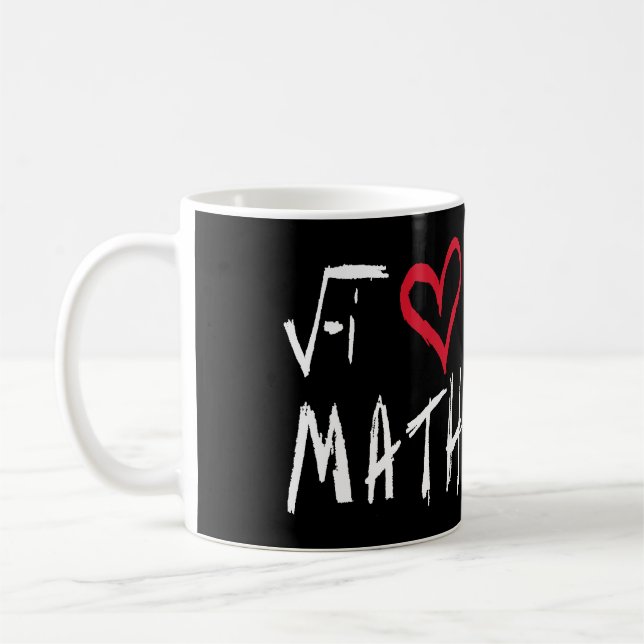 De Café Eu amo a caneca da matemática (Esquerda)