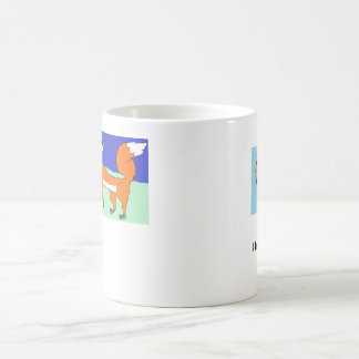 De Café Eu amo a caneca das raposas